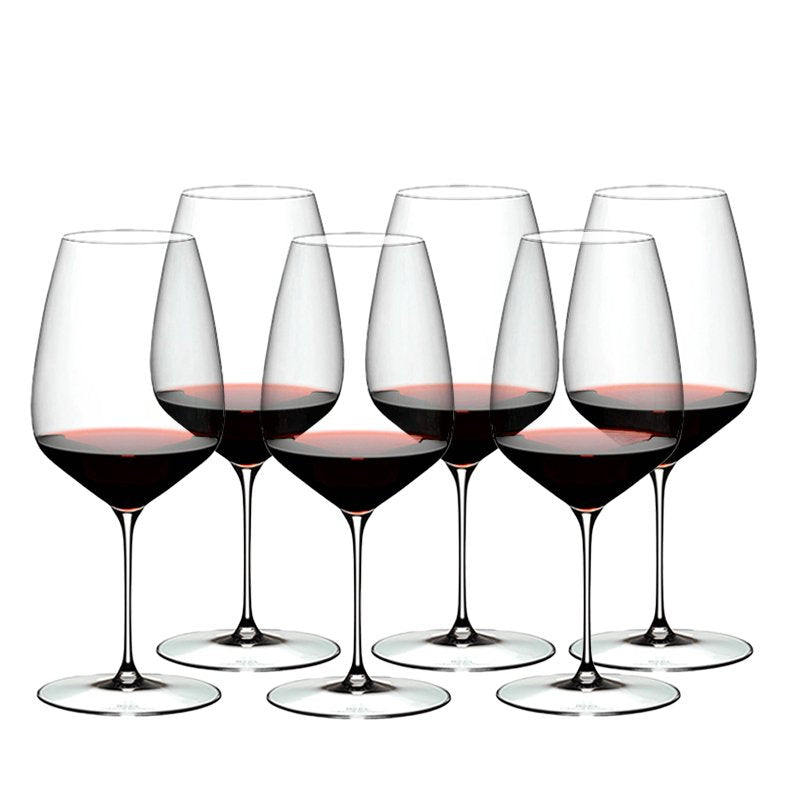 82 9 Cl Riedel Veloce Cabernet Merlot Red Wine Glass In Glass Set of 6 Pieces