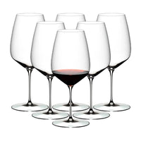 82 9 Cl Riedel Veloce Cabernet Merlot Red Wine Glass In Glass Set of 6 Pieces
