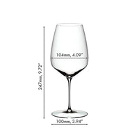 82 9 Cl Riedel Veloce Cabernet Merlot Red Wine Glass In Glass Set of 6 Pieces