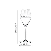 37 5 Cl Riedel Performance Flöte aus Glas - Set mit 4 Stück