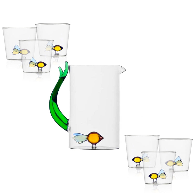 Ichendorf Animal Farm Set Karaf en Glazen - Set van 7 Stuks
