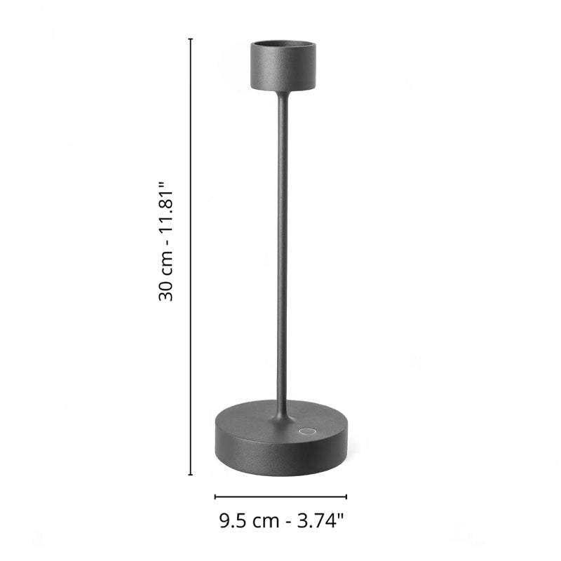 30 Cm Abert Saturno Lampe De Table Dimmable En Aluminium