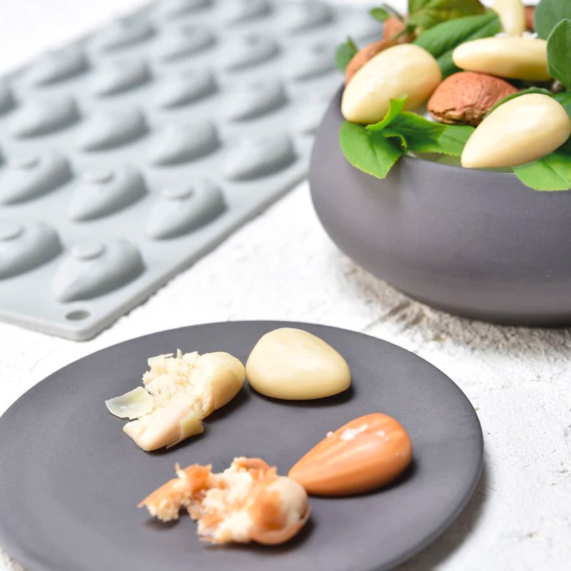 30 Forme Pavoni Gourmand Stampo Decorazioni Mandorle In Silicone
