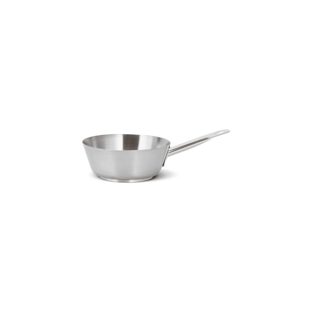 Paderno Series 1100 Grand Gourmet lage conische braadpan met handgreep in roestvrij staal