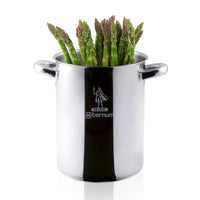 16 Cm Aeternum La Divina Reinox Tall Asparagus Pot with Lid in Stainless Steel