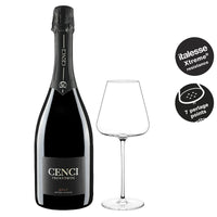 Metodo Classico Trento Doc Cantina Cenci Trentino Set 2 Calici Italesse Etoile Sparkle 48 Cl