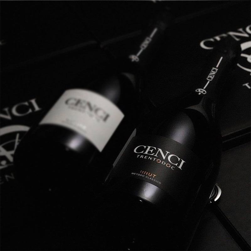 Metodo Classico Trento Doc Cantina Cenci Trentino Set 2 Calici Italesse Etoile Sparkle 48 Cl