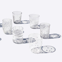 Zafferano Melting Pot water glass in glass - set of 6 pieces