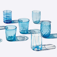 Zafferano Melting Pot water glass in glass - set of 6 pieces
