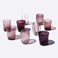 Zafferano Melting Pot water glass in glass - set of 6 pieces