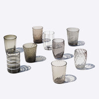 Zafferano Melting Pot water glass in glass - set of 6 pieces