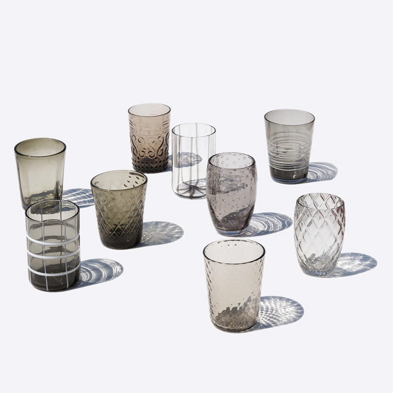 Zafferano Melting Pot water glass in glass - set of 6 pieces