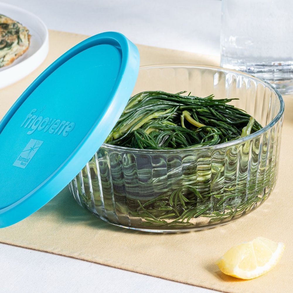 Bormioli Rocco Frigoverre Brillante set contenant alimentaire rond en verre - Set de 3 pz