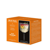 60 cl - Bormioli Luigi Gin & Tonic Sloe Gin Tonic Glass in Glass - Set of 2 Pcs