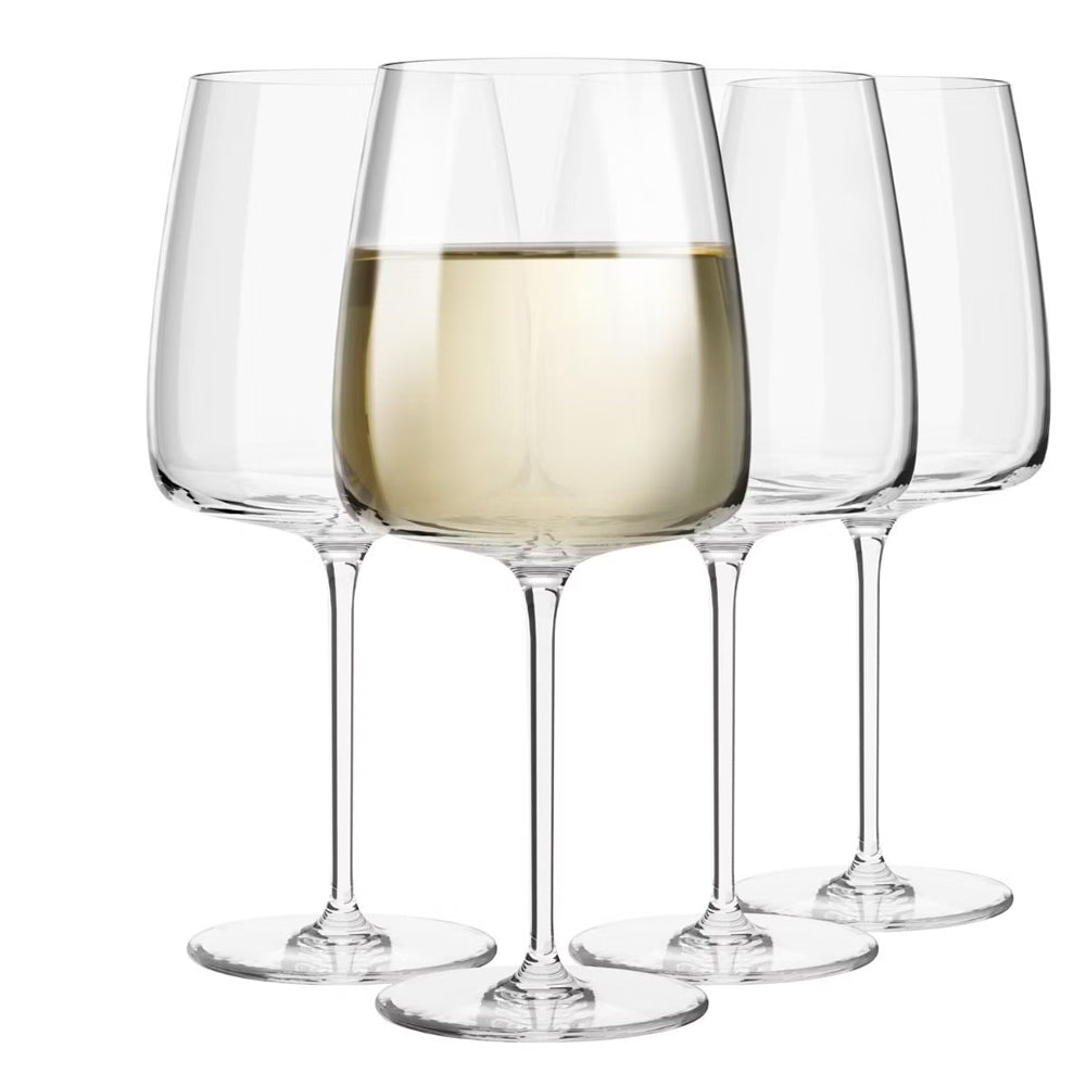 65 cl - Krosno Modern Copa Vino Blanco En Vidrio Sonoro Set de 4 Piezas