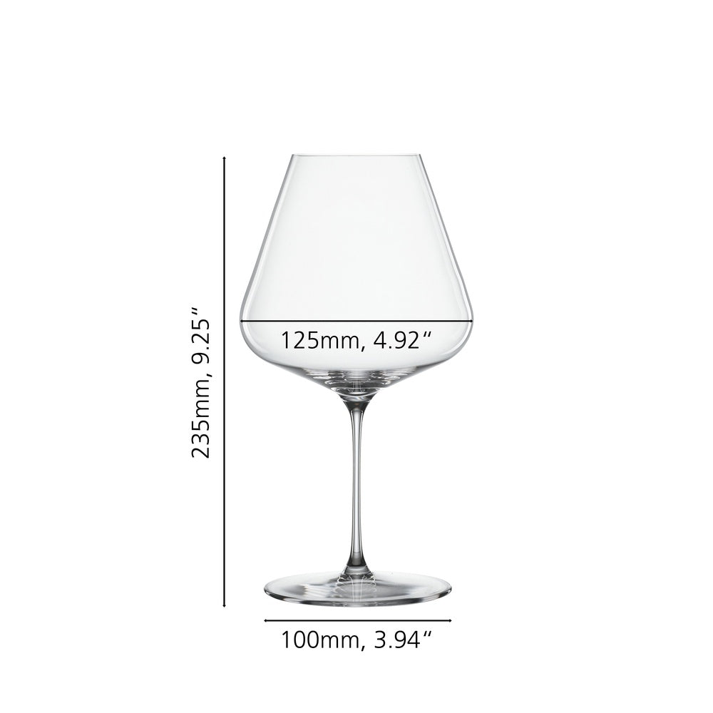 96 cl - Spiegelau Definition Verre À Vin Rouge Burgundy En Verre Cristallin - Lot de 4 Pièces