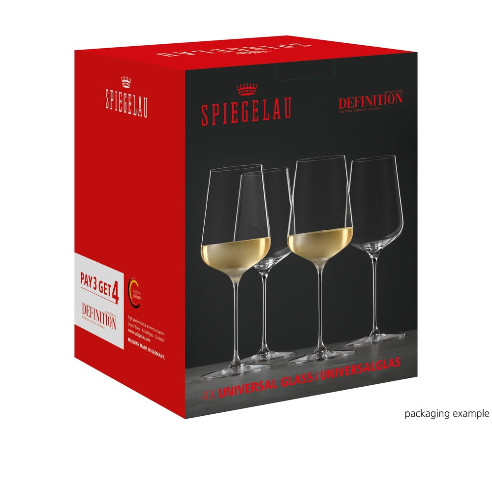 55 cl - Spiegelau Definition Verre À Vin Polyvalent Universel En Verre Cristallin - Lot de 4 Pièces