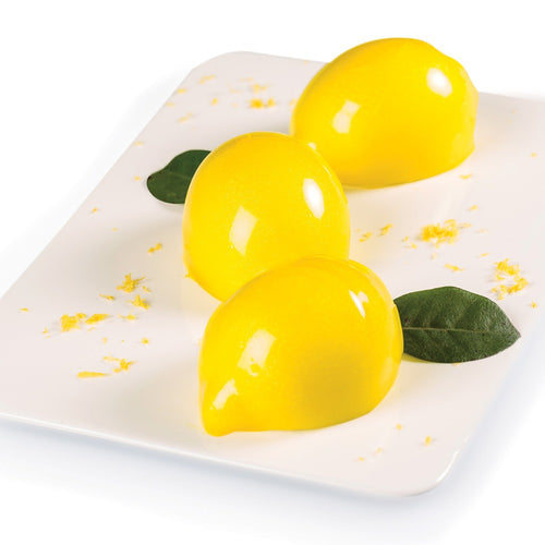 6 Formen - Silikomart Delizia Al Limone Realistische Frucht-Dessertform aus Silikon Ausstecher Inklusive