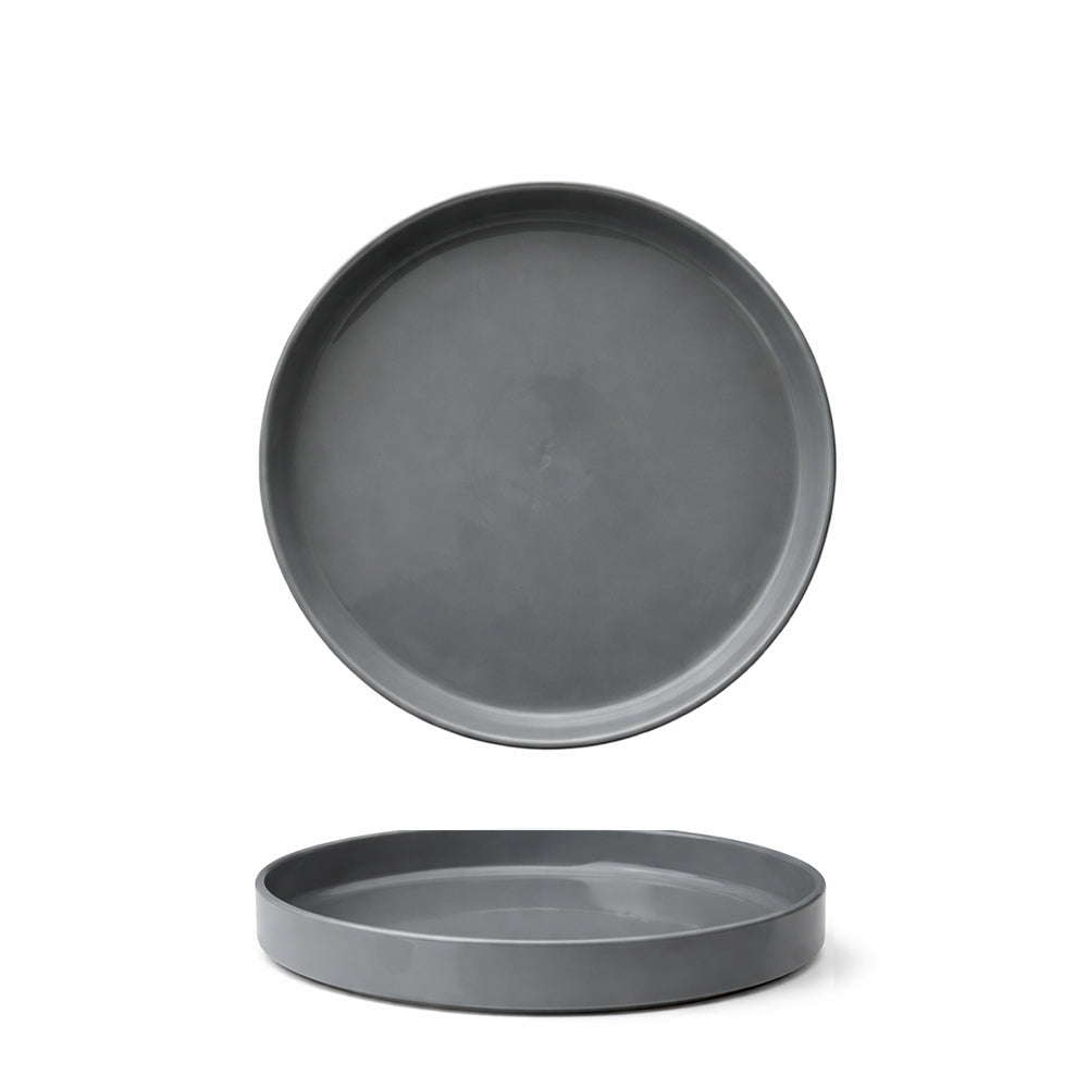 20 cm - Scandia plato llano apilable borde alto new bone china set 6 uds