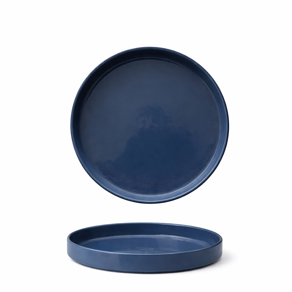 20 cm - Scandia plato llano apilable borde alto new bone china set 6 uds