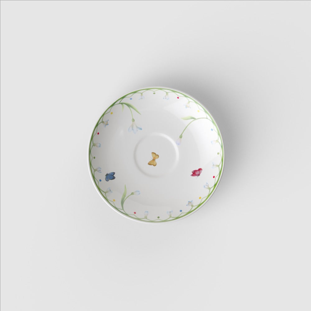 11.7 cm - Villeroy & Boch Colorful Spring Koffiekop Schotel In Premium Porselein - Set 6 St