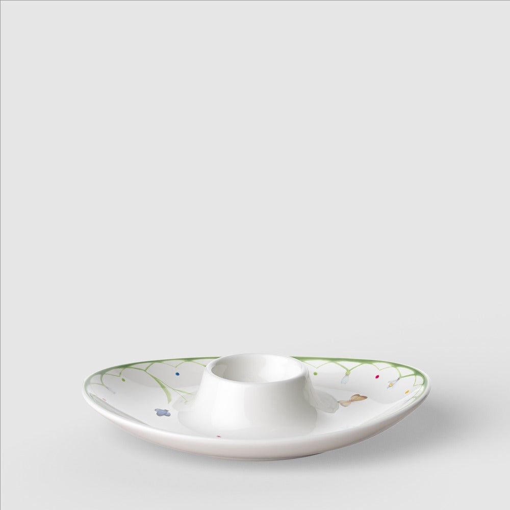 14.5x11 cm - Villeroy & Boch Colorful Spring Huevera En Porcelana Premium - Set de 4 Pzas