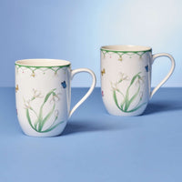 29 cl - Villeroy & Boch Colorful Spring Taza mug Con Manico de porcelana premium - Set de 6 pz