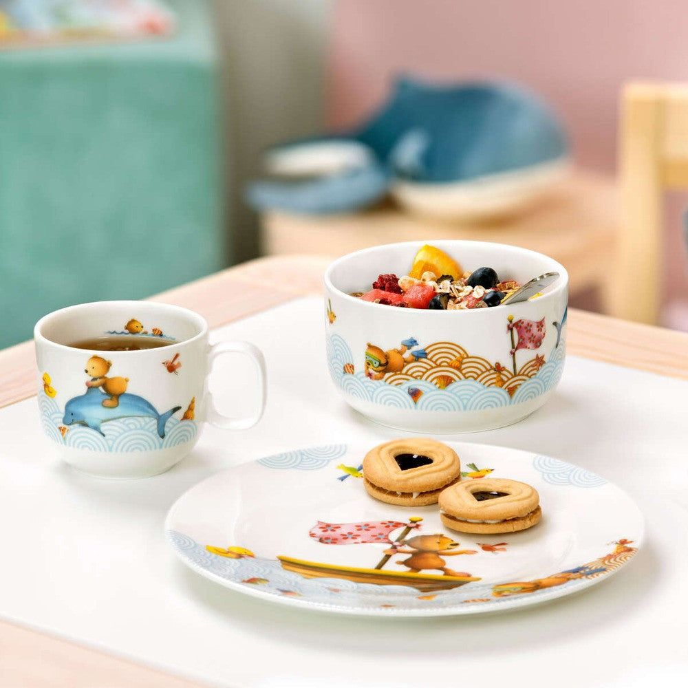 Villeroy & Boch Kiddy Bears Set Stoviglie Bambini In Porcellana - Set 3 Pz