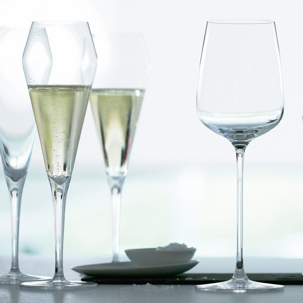 25.2 cl - Spiegelau Willsberger Anniversary Champagne Flute In Crystal Glass - Set of 4 Pcs