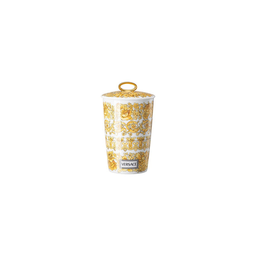 14.2 cm - Versace Medusa Rhapsody Candeliere Con Candela Profumata In Porcellana - Set 2 Pz