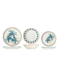 H&H Haiti Servies In Steengoed - Set van 18 Stuks