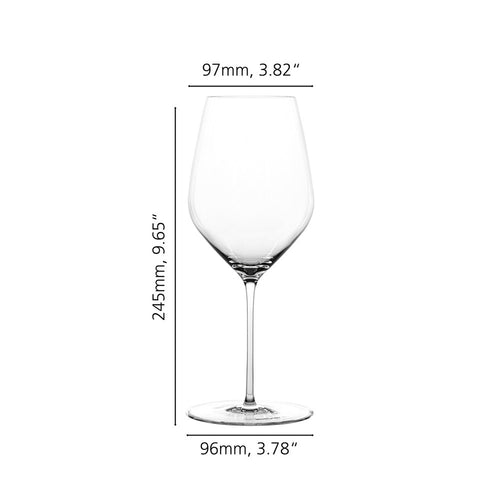 67.9 cl - Spiegelau Hi-Lite Bordeaux Rode Wijnglas In Glas Cristallino - Set van 2 Stuks