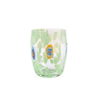 38 cl - H&H Veneziato Quadrato Waterglas Van Glas - Set 6 Pz