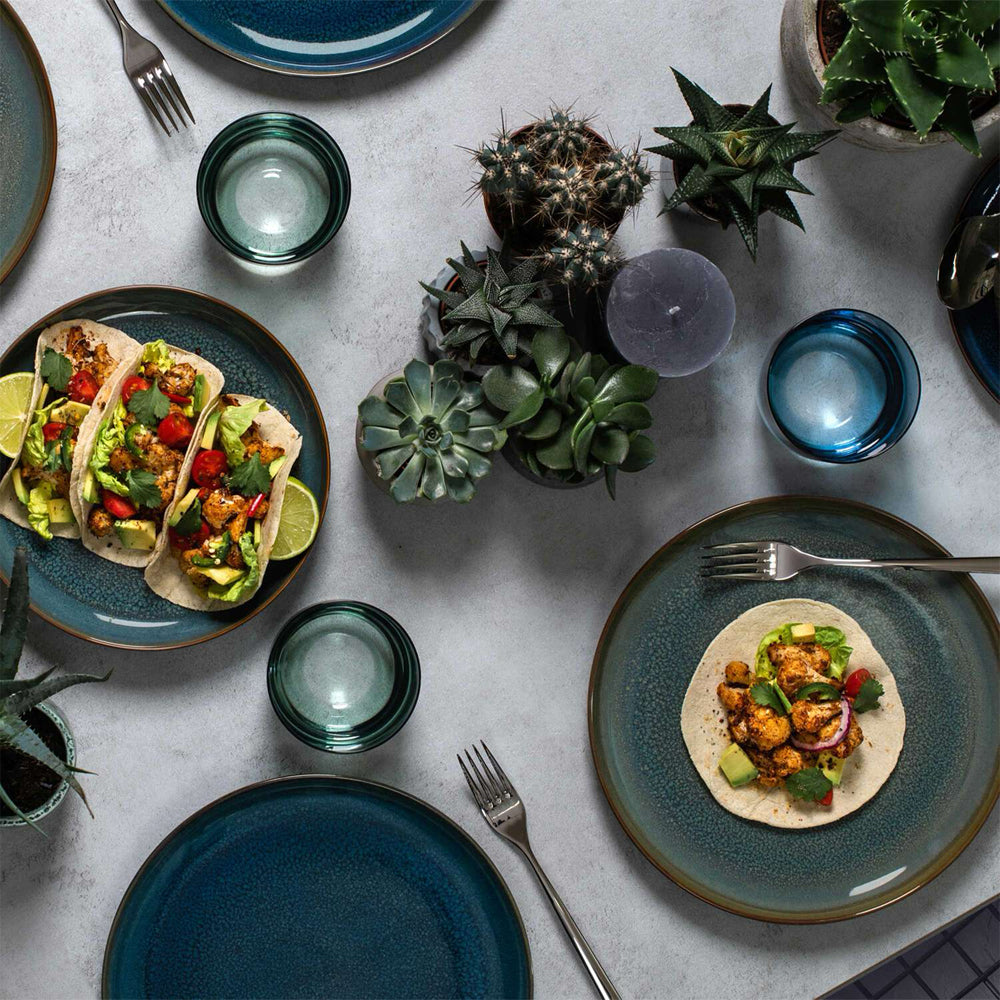 Villeroy & Boch Crafted Denim Servizio Tavola In Porcellana Set 4 Pz