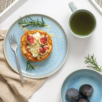 Villeroy & Boch Crafted Blueberry Frühstücksservice Aus Porzellan Set mit 6 Stück