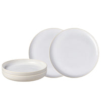 Villeroy & Boch Crafted Cotton Service de Table en Porcelaine - Lot de 4 Pcs