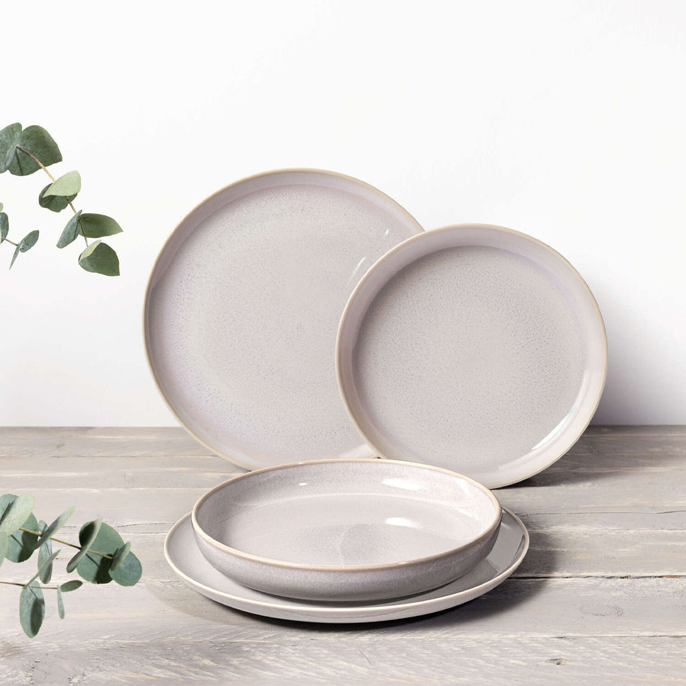 Villeroy & Boch Crafted Cotton Service de Table en Porcelaine - Lot de 4 Pcs