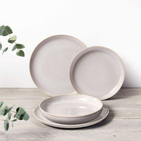 Villeroy & Boch Crafted Cotton Service de Table en Porcelaine - Lot de 4 Pcs