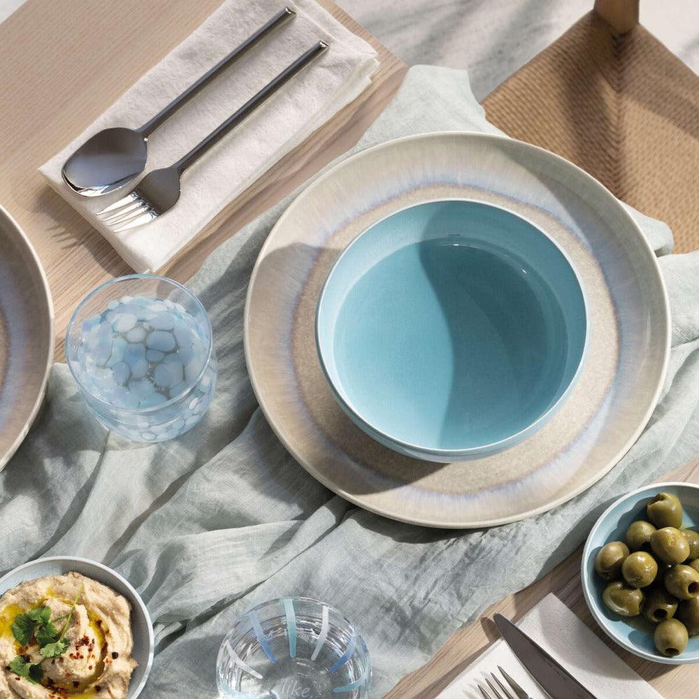 55 cl - Villeroy & Boch Perlemor Aqua Ontbijtkom van premium porselein - Set van 4 st