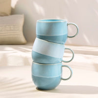 29 cl - Villeroy & Boch Perlemor Aqua Mug in Premium Porcelain - Set of 6 Pcs