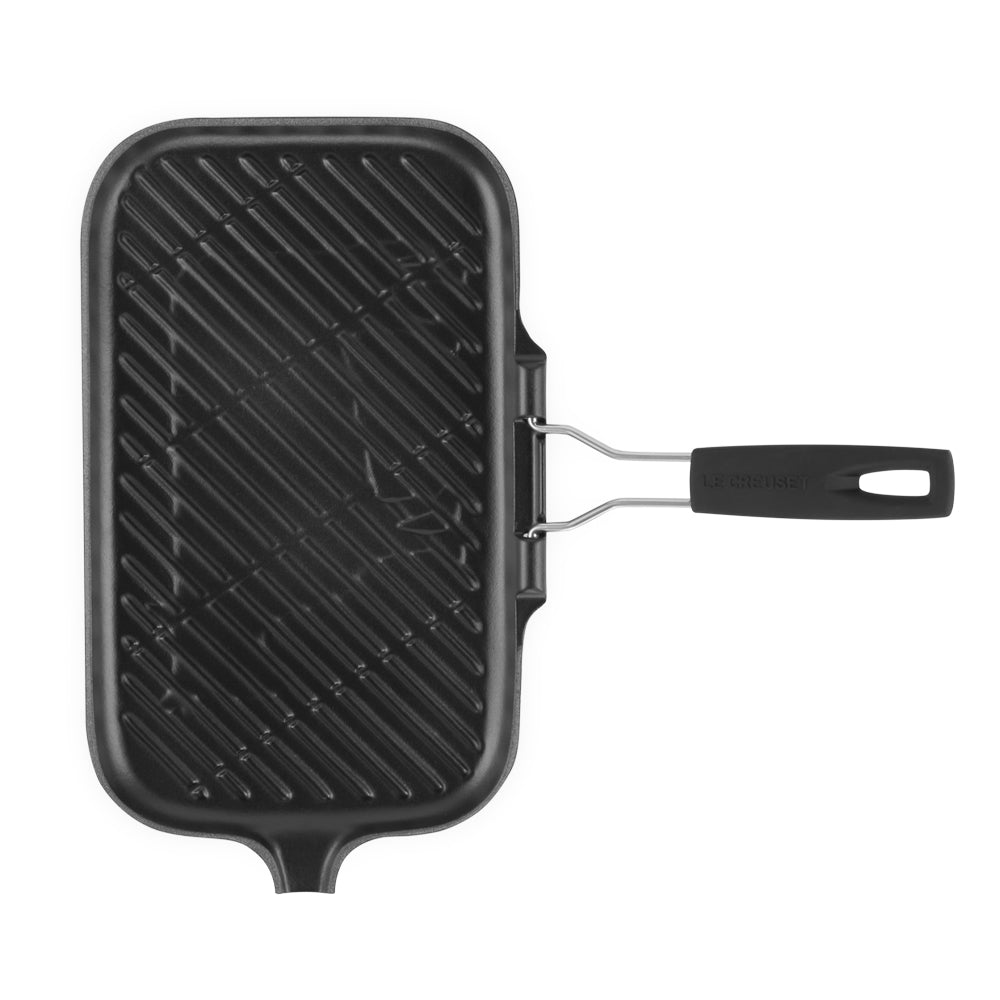 36x36 cm - Le Creuset rechthoekige grillplaat van gietijzer