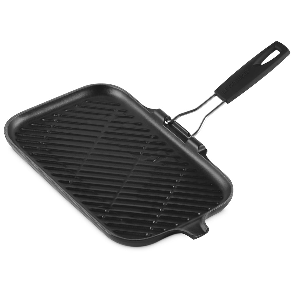 36x36 cm - Le Creuset rechthoekige grillplaat van gietijzer