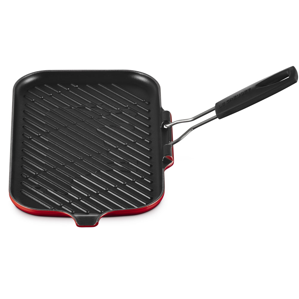 36x36 cm - Le Creuset rechthoekige grillplaat van gietijzer