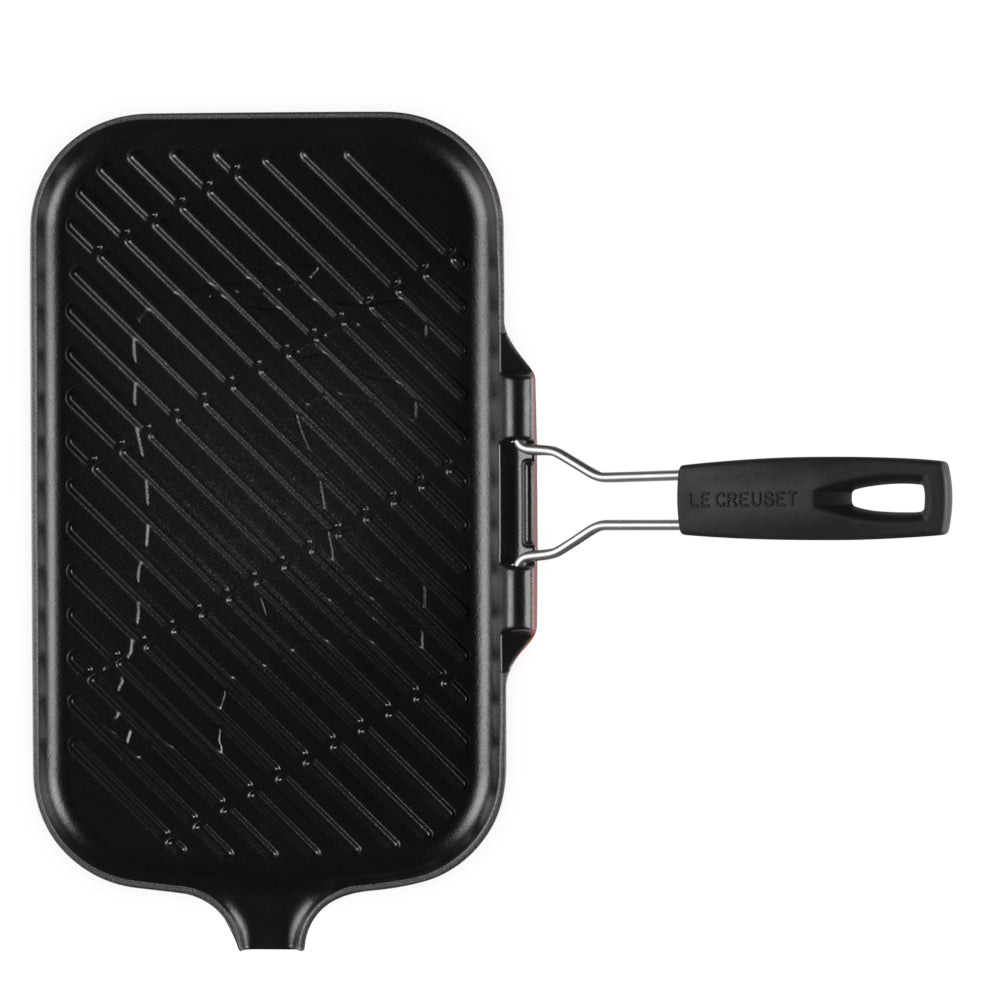 36x36 cm - Le Creuset rechthoekige grillplaat van gietijzer