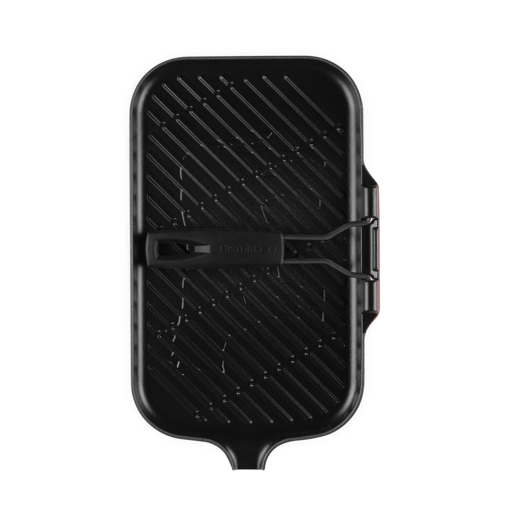 36x36 cm - Le Creuset rechthoekige grillplaat van gietijzer