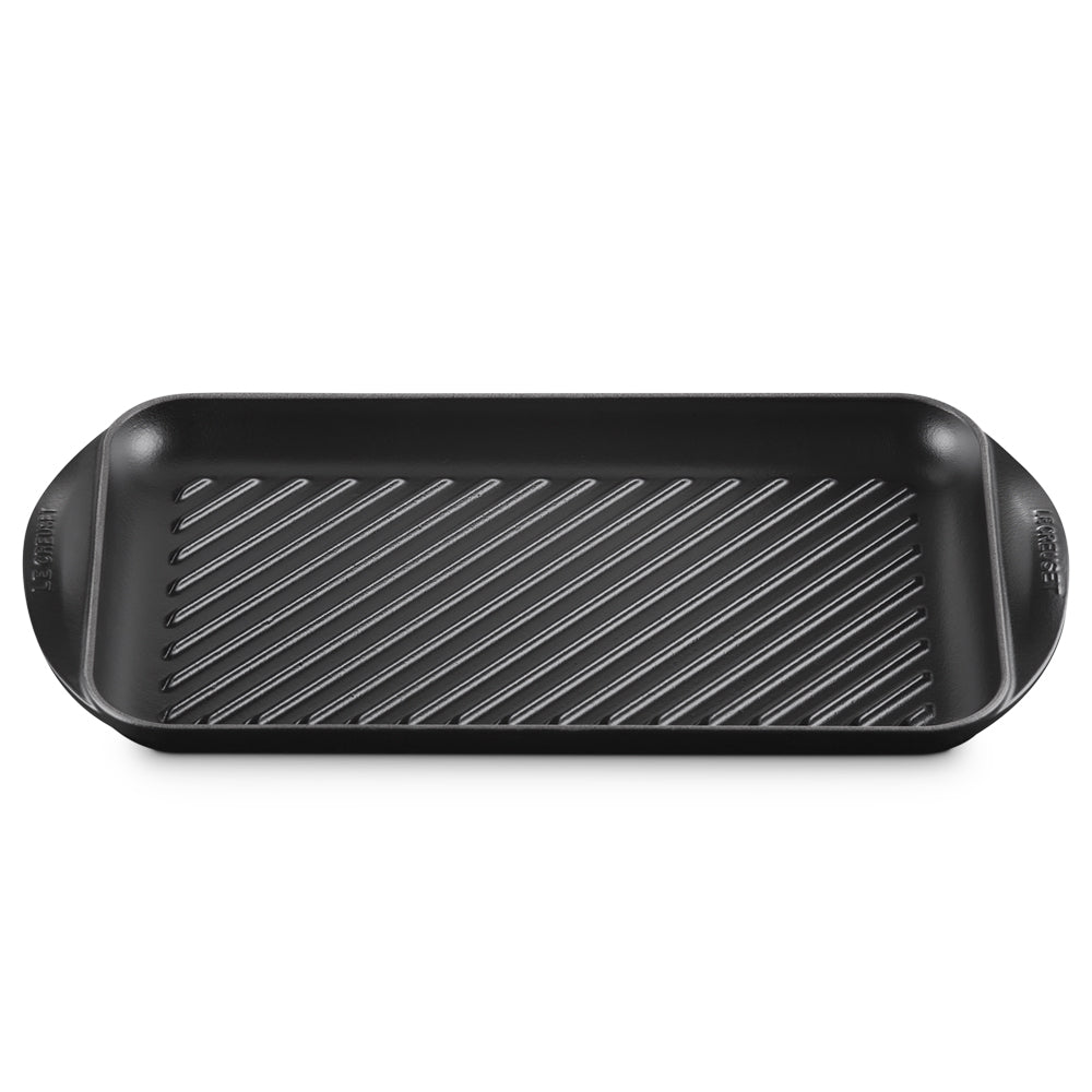 40x25 cm - Le Creuset Grill Parrilla Rectangular Extragrande De Hierro Fundido