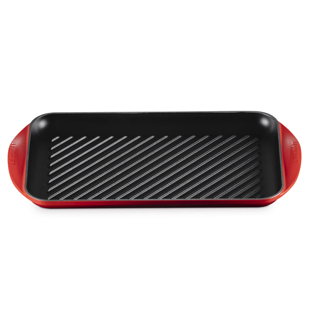 40x25 cm - Le Creuset Grill Parrilla Rectangular Extragrande De Hierro Fundido