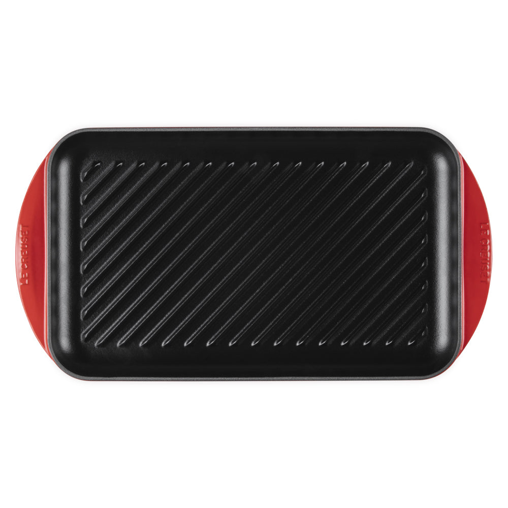 40x25 cm - Le Creuset Grill Parrilla Rectangular Extragrande De Hierro Fundido