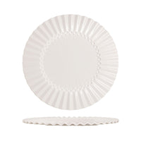 33.2 cm Essentia Magnesium Stripes Präsentationsteller aus Porzellan Set 2 Stk
