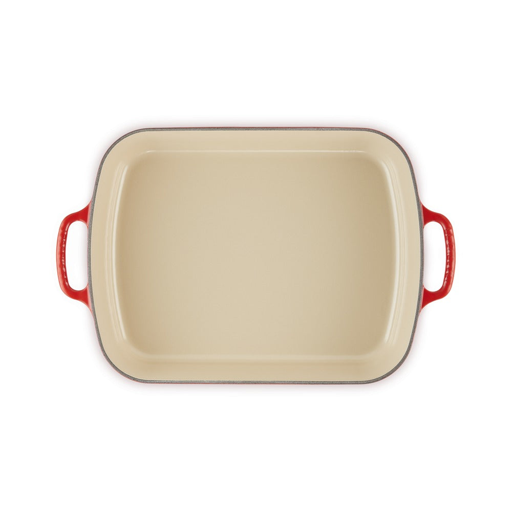 33x25 cm - Le Creuset Evolution Pirofila Rettangolare In Ghisa Vetrificata